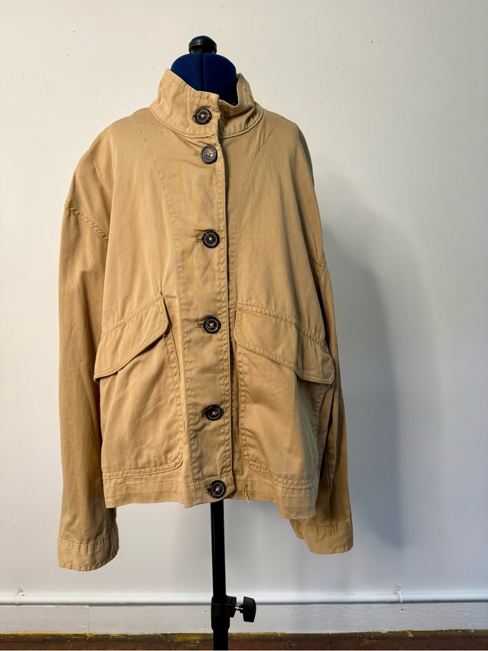 bagatelle Lightweight Tan Button-Up Utility Jacket